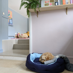 Blue and Navy Reversible Luxury Dog Bed