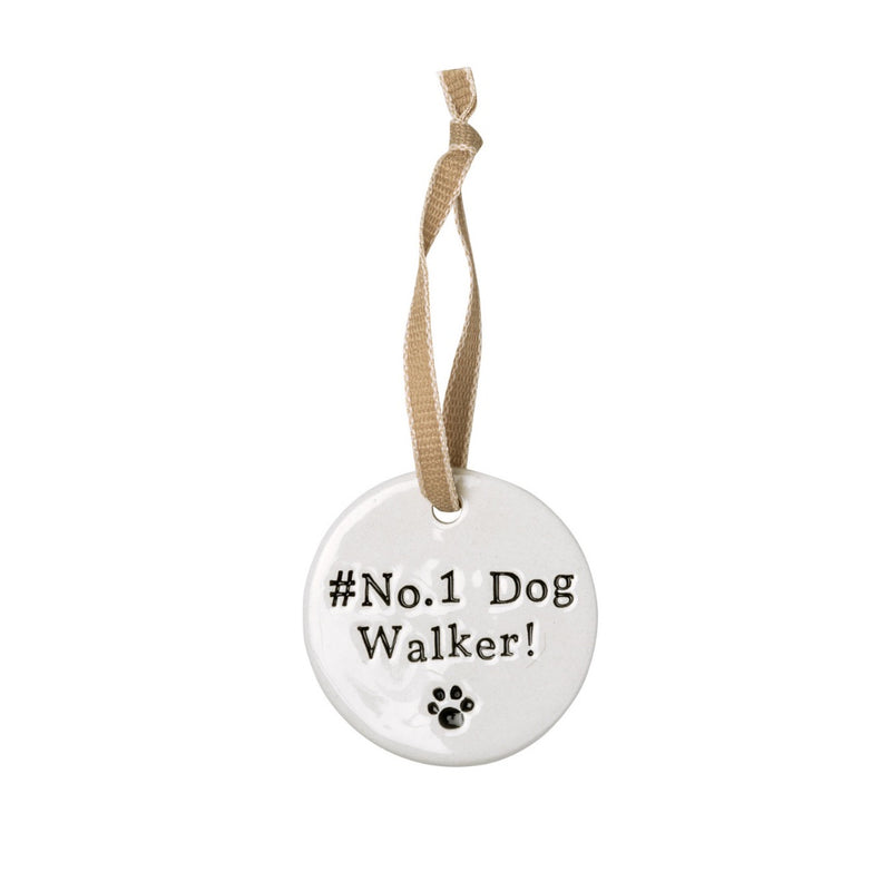 #No1 Dog Walker Handmade Ceramic Gift